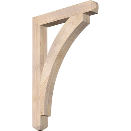Ekena Millwork Thorton Craftsman Smooth Bracket, Douglas Fir, 3 1/2"W x 26"D x 38"H BKT04X26X38THR04SDF